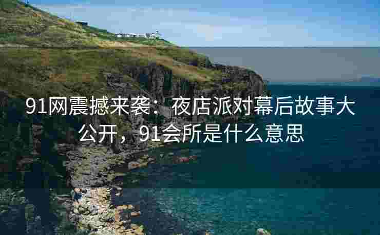 91网震撼来袭：夜店派对幕后故事大公开，91会所是什么意思