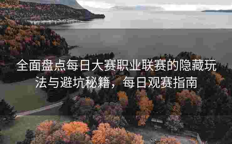 全面盘点每日大赛职业联赛的隐藏玩法与避坑秘籍，每日观赛指南